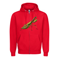 Red mantis Zipper Hoodie - LillyAllenDesigns