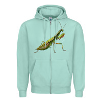 Seafoam mantis Zipper Hoodie - LillyAllenDesigns