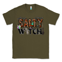 Army Green salty witch Classic Tee - CowhideDigitalArt