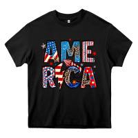 Black america 4th of july Heavy Core Tee - Artiststas