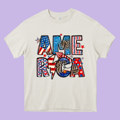 America 4th Of July Heavy Core Tee Designed By Artiststas