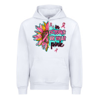 White sunflower in october we wear pink Urban Hoodie - AdoDesignShop