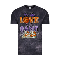 Cloud Black for the love of the game basketball Vintage Tee - HowdyJamesFarm