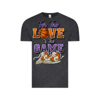 Vintage Black for the love of the game basketball Vintage Tee - HowdyJamesFarm