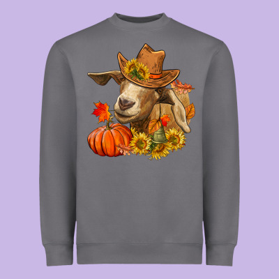 Fall Goat Heavyweight Sweatshirt Designed By Lillyallendesigns