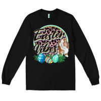 Black Easter vibes Easter Day Long Sleeve Tee - CowGirlArtShop