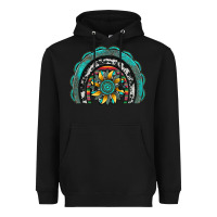 Black gemstone sunflower  rainbow Heavyweight Hoodie - Artiststas