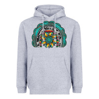 Heather Grey gemstone sunflower  rainbow Heavyweight Hoodie - Artiststas