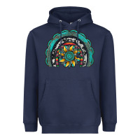 Navy gemstone sunflower  rainbow Heavyweight Hoodie - Artiststas
