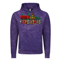 Cloud Purple merry christmas  cross Vintage Hoodie - CowGirlArtShop