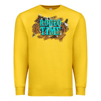 Lemon rodeo time  with leopard and cowhide Premium Sweatshirt - Artiststas