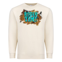 Sandshell rodeo time  with leopard and cowhide Premium Sweatshirt - Artiststas