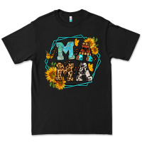Black sunflowers hexagon frame mama Premium Tee - Jasminsmagicworld