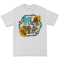 Dove Grey sunflowers hexagon frame mama Premium Tee - Jasminsmagicworld
