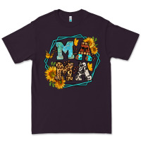 Plum sunflowers hexagon frame mama Premium Tee - Jasminsmagicworld