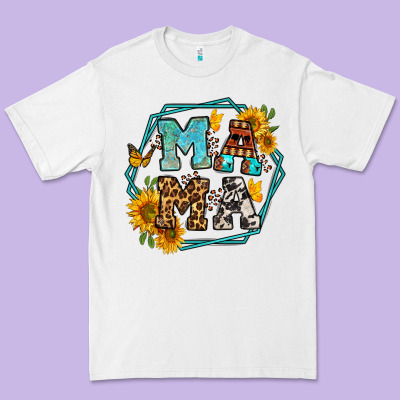 Sunflowers Hexagon Frame Mama Premium Tee Designed By Jasminsmagicworld