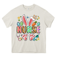 Cream easter nurse bunny Heavy Core Tee - Artiststas