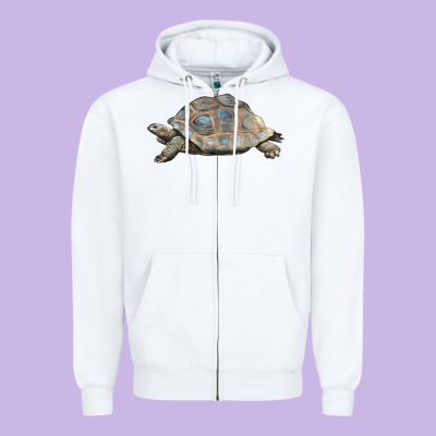 Tortoise Illustrations Zipper Hoodie Designed By Lillyallendesigns