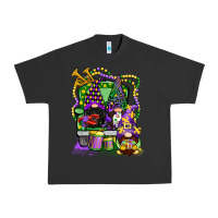 Pigment Black mardi gras gnomies truck Urban Heavy Tee - CowGirlArtShop