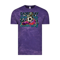 Cloud Purple Game day soccer Vintage Tee - HowdyJamesFarm