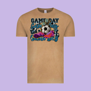 Game Day Soccer Vintage Tee Designed By Howdyjamesfarm