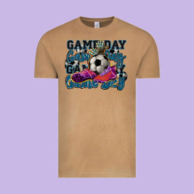 Game Day Soccer Vintage Tee Designed By Howdyjamesfarm