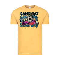 Vintage Mustard Game day soccer Vintage Tee - HowdyJamesFarm