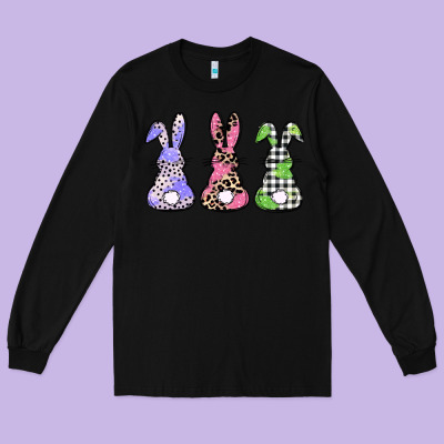 Easter Bunnies Long Sleeve Tee Designed By Cowgirlartshop