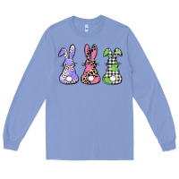 Colony Blue Easter bunnies Long Sleeve Tee - CowGirlArtShop