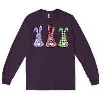 Plum Easter bunnies Long Sleeve Tee - CowGirlArtShop