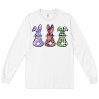 White Easter bunnies Long Sleeve Tee - CowGirlArtShop