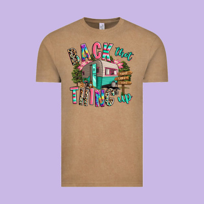 Back That Thing Up Camping Vintage Tee Designed By Ranaportraitstore