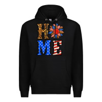 Black 4th of july home Premium Hoodie - BundleAndBundleShop