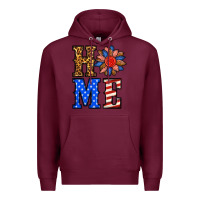 Burgundy 4th of july home Premium Hoodie - BundleAndBundleShop