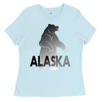 Baby Blue Alaska Bear Ladies Tee - Bettercallsaul