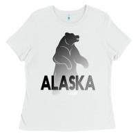 White Alaska Bear Ladies Tee - Bettercallsaul