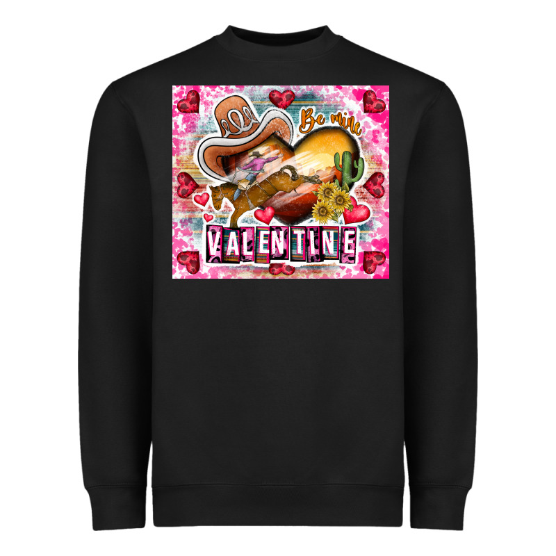 Be Mine Valentine Heavyweight Sweatshirt by CowhideDigitalArt | Teevron