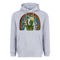 Heather Grey cactus gemstone rainbow Heavyweight Hoodie - Artiststas