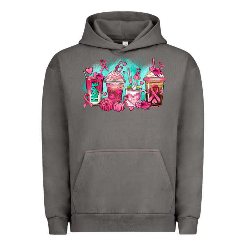 Breast Cancer  Coffee Cups Urban Hoodie by AdoDesignShop | Teevron