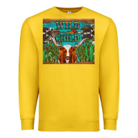 Lemon whild child longhorn  cactus cowhide Premium Sweatshirt - Artiststas