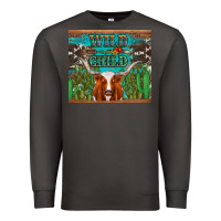 Smoke whild child longhorn  cactus cowhide Premium Sweatshirt - Artiststas