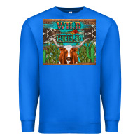 True Royal whild child longhorn  cactus cowhide Premium Sweatshirt - Artiststas