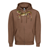 Chestnut Gecko Lizard Illustrations Zipper Hoodie - LillyAllenDesigns