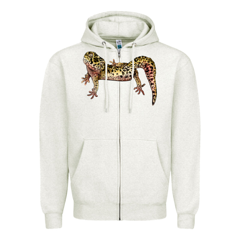 Gecko Lizard Illustrations Zipper Hoodie by LillyAllenDesigns | Teevron