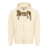 Sandshell Gecko Lizard Illustrations Zipper Hoodie - LillyAllenDesigns