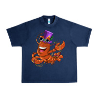 Navy mardi gras crawfish Urban Heavy Tee - CowGirlArtShop
