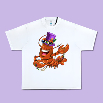 Mardi Gras Crawfish Urban Heavy Tee Designed By Cowgirlartshop