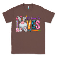 Chestnut Oh how he loves us Classic Tee - NancyCooperArtShop