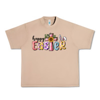 Burro Happy Easter With Cross Urban Heavy Tee - RanaPortraitStore