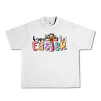Lunar Rock Happy Easter With Cross Urban Heavy Tee - RanaPortraitStore